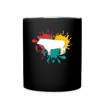 Bull - Full Colour Mug - black - Front
