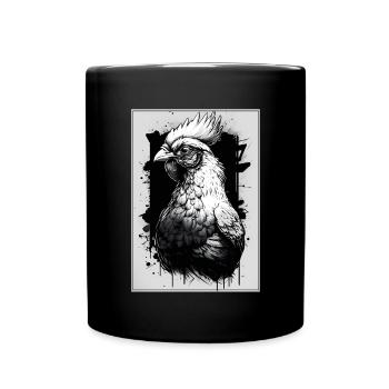 Chickens Whisperer Farm Farmer Chicken coop Chicken - Full Colour Mug - black - Front