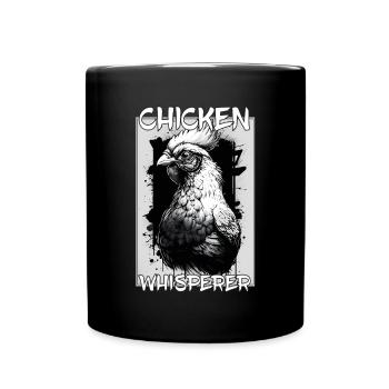Chickens Whisperer Farm Farmer Chicken coop Chicken - Full Colour Mug - black - Front