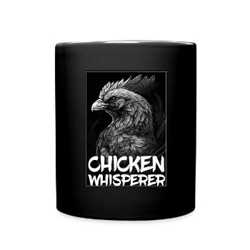 Chickens Whisperer Farm Farmer Chicken coop Chicken - Full Colour Mug - black - Front