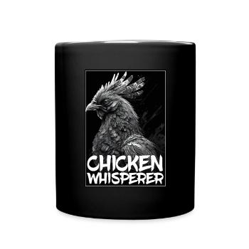 Chickens Whisperer Farm Farmer Chicken coop Chicken - Full Colour Mug - black - Front