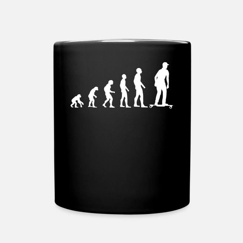 Skater Evolution Skateboard électrique Cadeau - Mug uni - noir