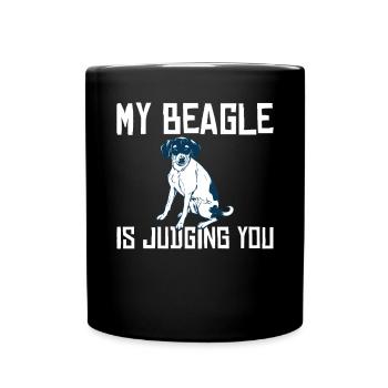 Beagle Gift Beagle Owner - Full Colour Mug - black - Front