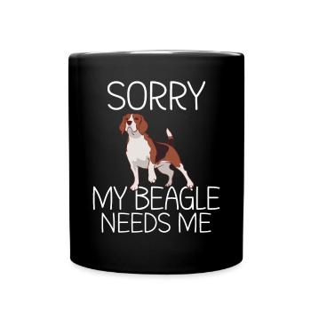Beagle Gift Beagle Owner - Full Colour Mug - black - Front