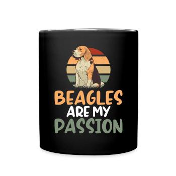 Beagle Gift Beagle Owner - Full Colour Mug - black - Front