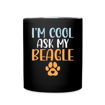 Beagle Gift Beagle Owner - Full Colour Mug - black - Front