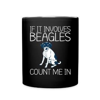 Beagle Gift Beagle Owner - Full Colour Mug - black - Front