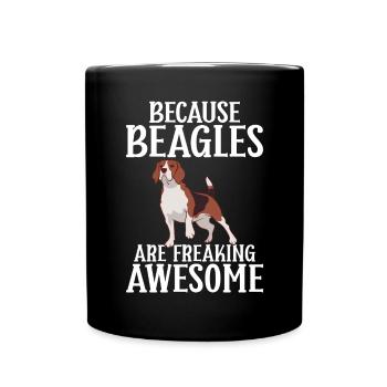 Beagle Gift Beagle Owner - Full Colour Mug - black - Front