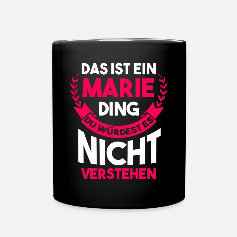 Marie - Tasse einfarbig - Schwarz