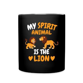 Afrique Amoureux des animaux Safari Animal Cadeau Lion - Mug uni - noir - Devant