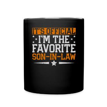 Son officiel im Le gendre préféré - Mug uni - noir - Devant