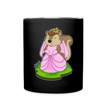 Eichhörnchen Braut Schleier Hochzeit - Tasse einfarbig - Schwarz - Vorne