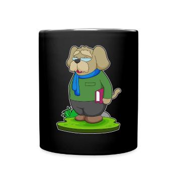 Dog Teacher Book School - Full Colour Mug - black - Front