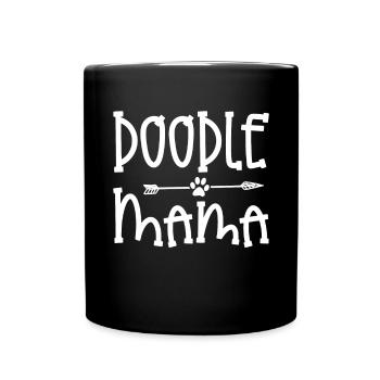 Doodle Mama Labradoodle Femme Goldendoodle - Mug uni - noir - Devant