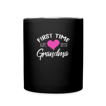 Schwangerschaft Oma - Tasse einfarbig - Schwarz - Vorne