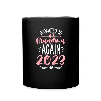 Grossesse Grand-mère Enceinte Naissance Bébé Cadeau - Mug uni - noir - Devant