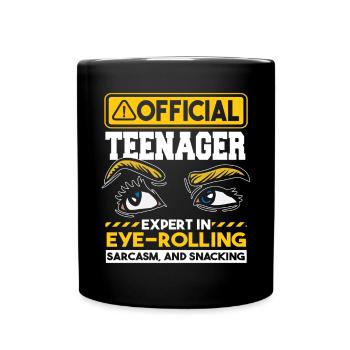Expert en sarcasme et en grignotage - Mug uni - noir - Devant