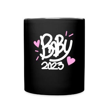 Bébé 2023 - Naissance Enceinte 2023 Grossesse - Mug uni - noir - Devant