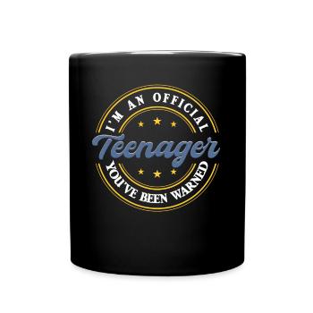 Je suis un adolescent officiel - Mug uni - noir - Devant