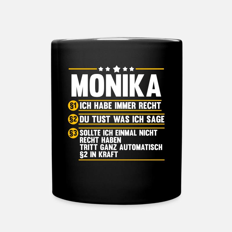 Monika - Tasse einfarbig - Schwarz