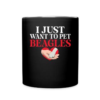 Beagle Gift Beagle Owner - Full Colour Mug - black - Front