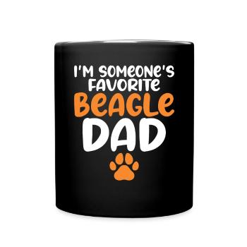 Beagle Geschenk Beagle Besitzer - Tasse einfarbig - Schwarz - Vorne