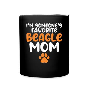 Beagle Gift Beagle Owner - Full Colour Mug - black - Front
