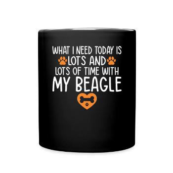 Beagle Gift Beagle Owner - Full Colour Mug - black - Front