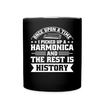 Harmonica Orgue à bouche Harmoniciste Joueur d’harmonica - Mug uni - noir - Devant