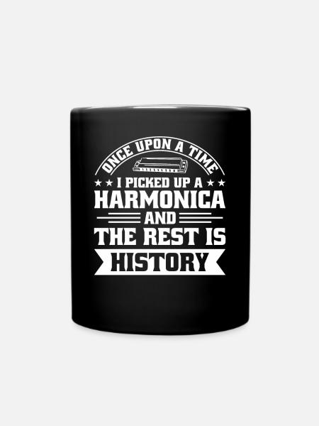 Harmonica Orgue à bouche Harmoniciste Joueur d’harmonica - Mug uni - noir