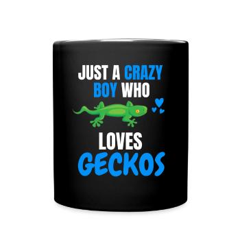 Amoureux des animaux Jeunes reptiles Animal Gift Gecko - Mug uni - noir - Devant