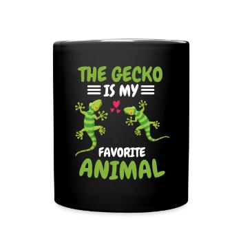 Amoureux des animaux Lézards Reptiles Animal Gift Gecko - Mug uni - noir - Devant