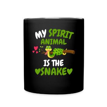 Amoureux des animaux Reptiles Animal Gift Snake - Mug uni - noir - Devant
