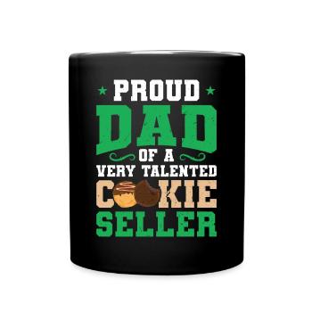 Fier papa d’un vendeur de biscuits très talentueux - Mug uni - noir - Devant