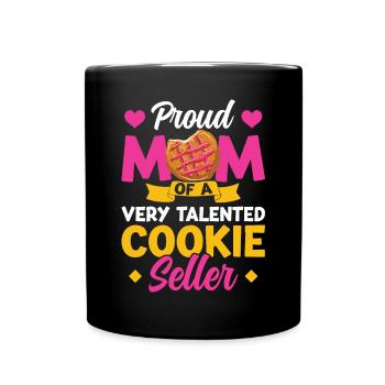 Fière maman d’un vendeur de biscuits très talentueux - Mug uni - noir - Devant