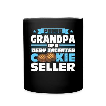 Fier grand-père d’un vendeur de biscuits très talentueux - Mug uni - noir - Devant