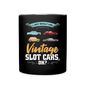 J’aime vraiment les voitures à sous vintage - Mug uni - noir - Devant