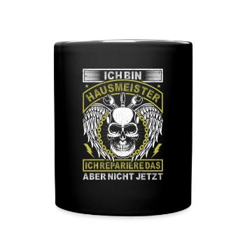 Haustechniker Hausmeister - Tasse einfarbig - Schwarz - Vorne