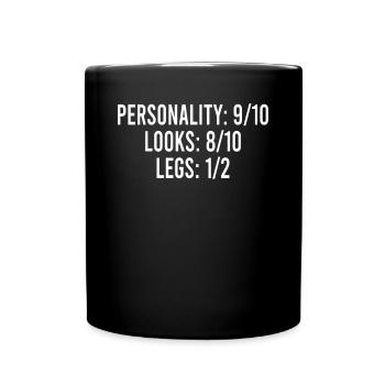 Leg prosthesis surgery amputation leg - Full Colour Mug - black - Front