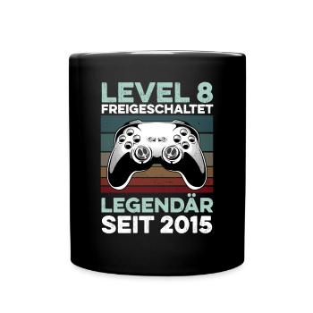 Niveau 8 ans 8e anniversaire année 2015 Jeunes joueurs - Mug uni - noir - Devant