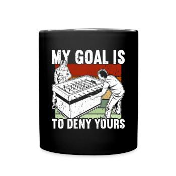 Tischfußball - Tasse einfarbig - Schwarz - Vorne