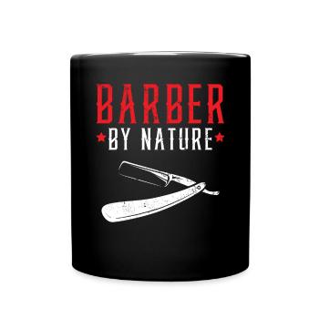 Barbier By Nature Coupe de cheveux Barbershop Coiffeur - Mug uni - noir - Devant