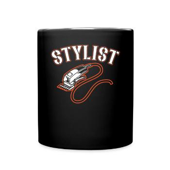 Stylist Haircut Barbershop Friseur Barbier - Tasse einfarbig - Schwarz - Vorne