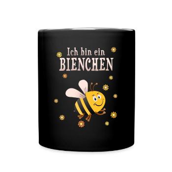 Imker Imkerin - Ich bin eine Biene - Tasse einfarbig - Schwarz - Vorne