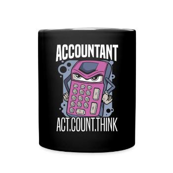 Comptable Comptabilité Saison fiscale Comptable fiscal - Mug uni - noir - Devant