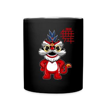 Chinese year 2024 - Full Colour Mug - black - Front