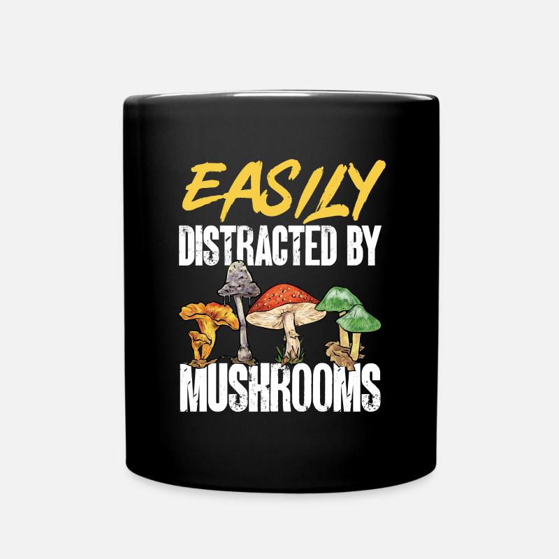 Cueillette de champignons Cueillette de champignons Cueillette de champignons - Mug uni - noir