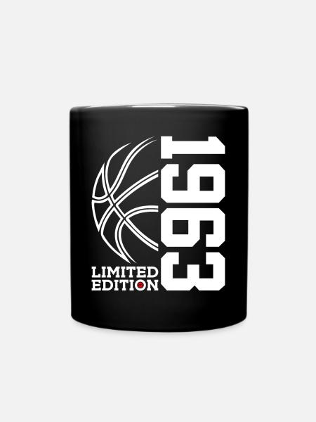 LIMITED EDITION 1963 BASKETBALL 63. GEBURTSTAG - Tasse einfarbig - Schwarz