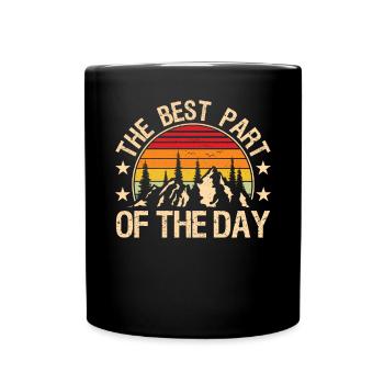 Le meilleur moment de la journée - Mug uni - noir - Devant