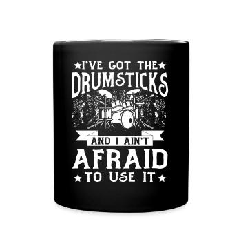 Drôle de batteur Drôle de batteur - Mug uni - noir - Devant